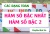 Các dạng toán về Hàm số bậc nhất, Hàm số bậc hai và bài tập vận dụng - Toán lớp 10